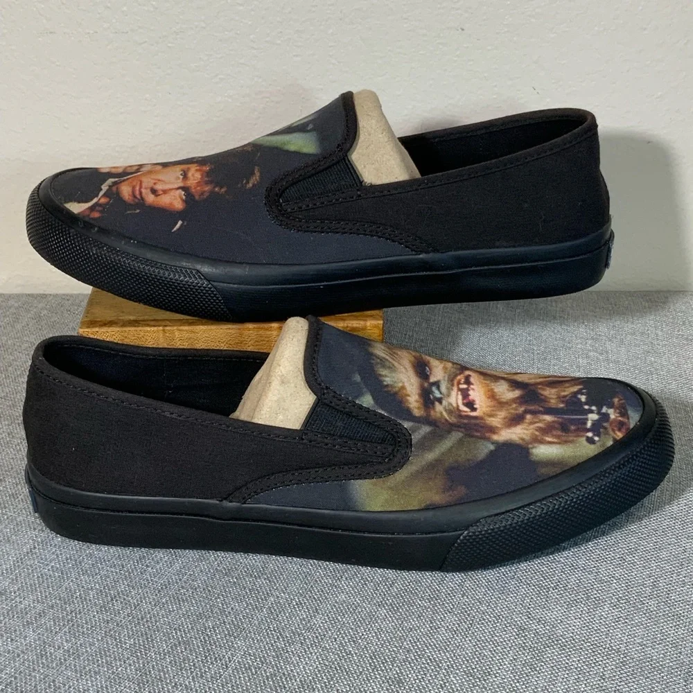 Sperry Star Wars Slip On Shoes Womens 11 Chewbacca Han Solo - Picture 2 of 9